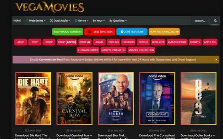 Watch Movies Online: Trending on Vegamovies & AZ Movies in 2024